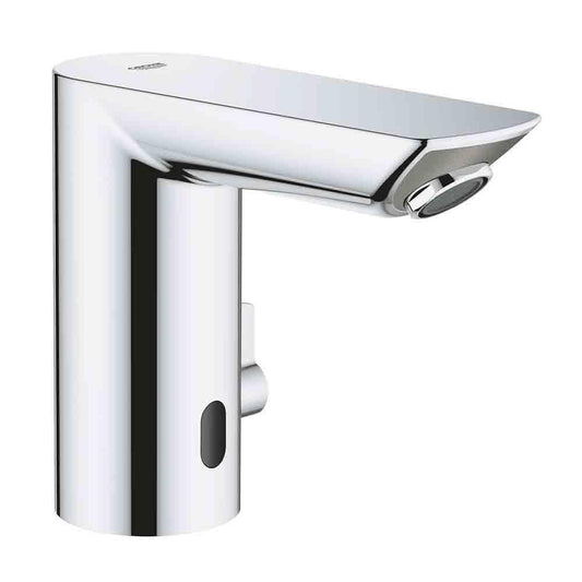 GROHE Bau Cosmopolitan E - elettronica a infrarossi per lavabo (scarico automatico, tubi di collegamento flessibili, dispositivo antiriflusso, con elettrovalvola integrata), cromata, 36453000