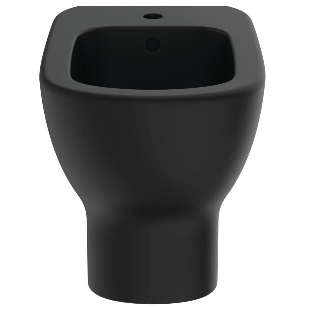 Ideal Standard - Tesi Bidet monoforo per installazione filo parete - Nero Seta