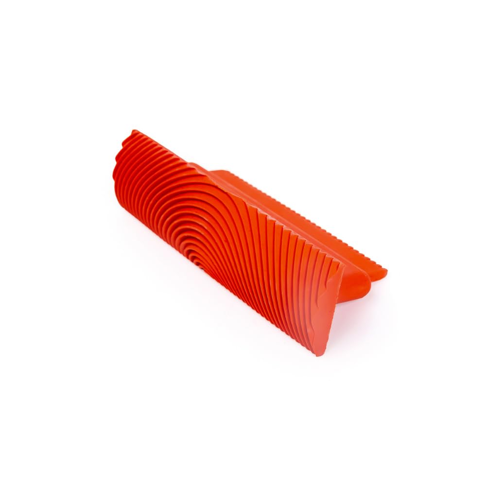 PENNELLIFICIO 2000 | Spatola in Plastica con Venature per Effetto Finto Legno, Imitazione Grana Legno per Pareti, Lunghezza 13 cm