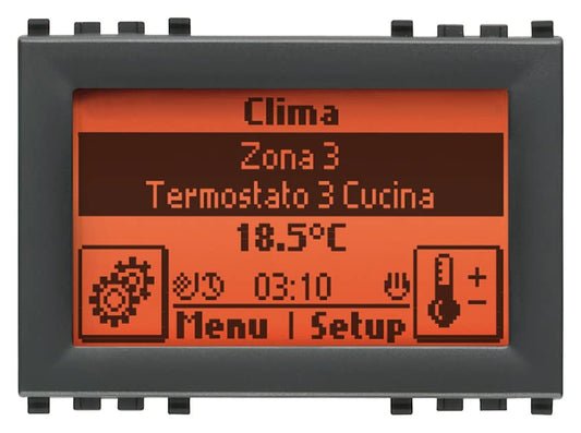 Vimar R21509 Plastica Unità di Controllo Touch, Grigio, 3 Moduli, IP40