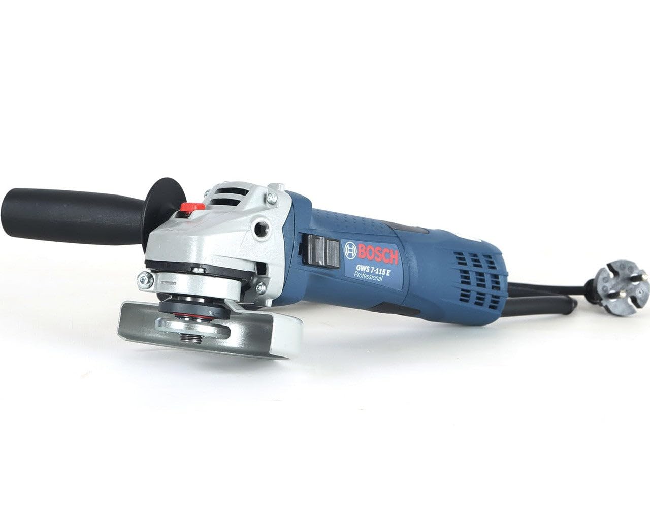 Bosch Professional 601388203 Smerigliatrice Angolare GWS 7-115 E con Protezione da Riavvio, Preselezione della velocità, in Scatola di Cartone, 720 W, 230 V, Blue/Nero