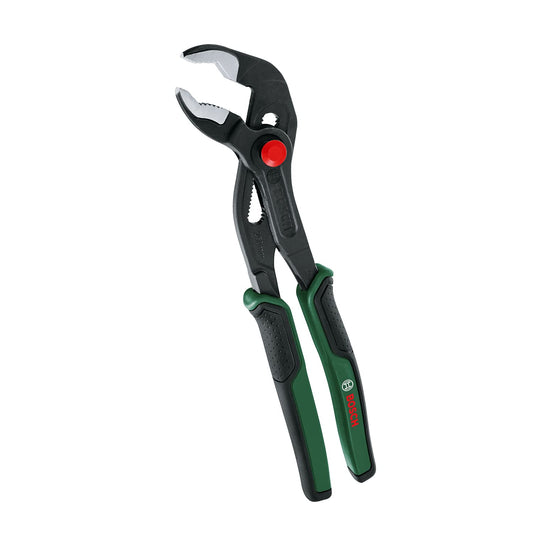 Bosch Home and Garden Pinze a Pappagallo, Pappagallo ad Impugnatura Multipla, di Lunga Durata, con Regolazione Pulsante per Attività Quotidiane e Gravose, 250 mm, Rivestimento Softgrip