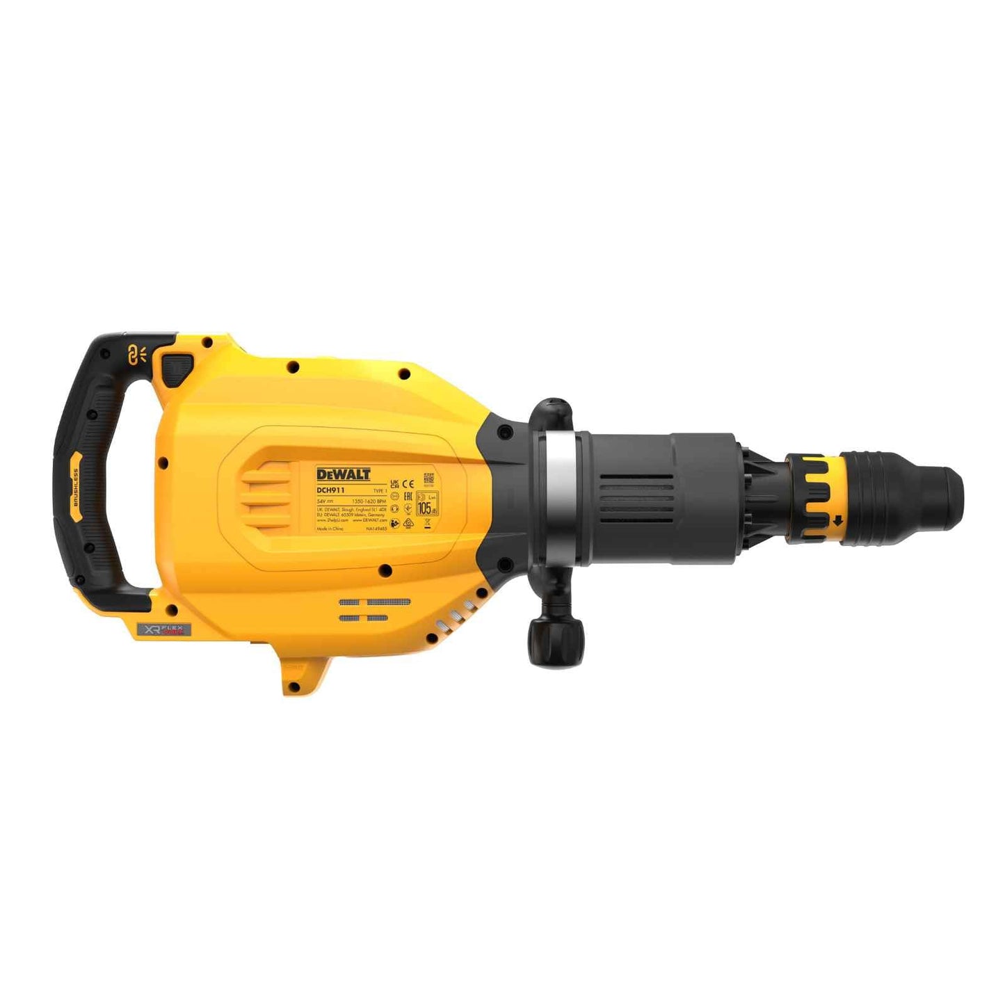 DeWALT Martello scalpello a batteria DCH911NK-XJ 54 V, martello demolitore con 27 Joule, 12 posizioni scalpellanti