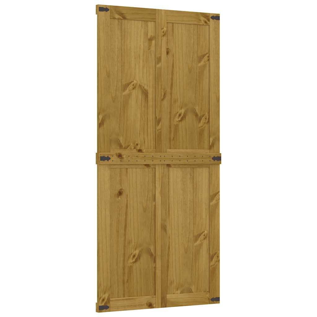 vidaXL Porta per Granaio CORONA 100x210 cm in Legno Massello di Pino