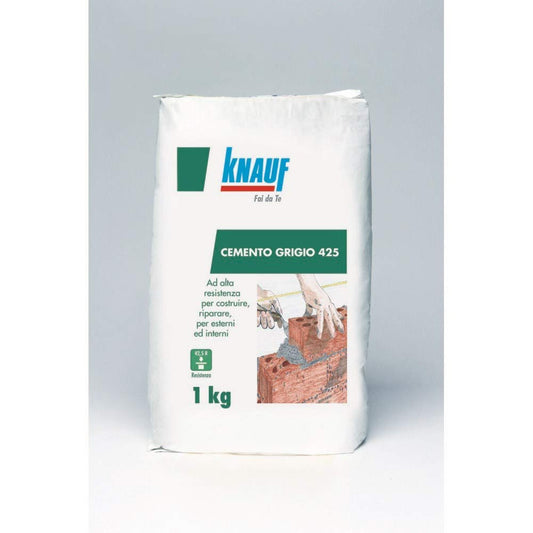 KNAUF Cemento Ad Alta Resistenza, 42,5r, Adatto Ad Uso Interno Ed Esterno. 1 Kg