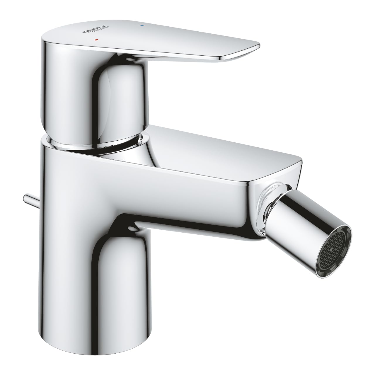 Grohe Start Edge Miscelatore Monocomando per Bidet, Cromo, Scarico a saltarello 1 1/4", Installazione veloce, 23345001