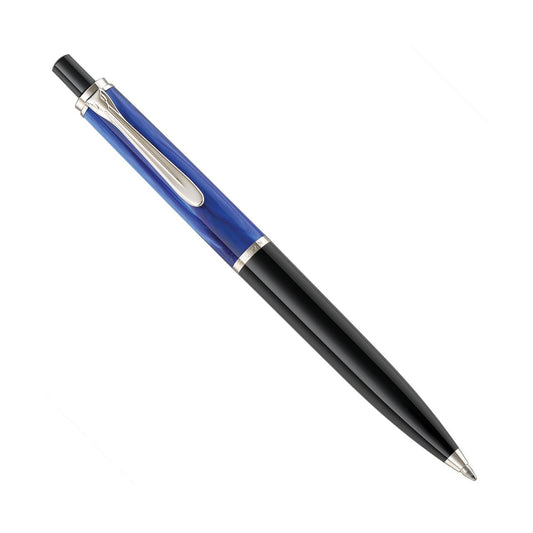 Pelikan K205 Penna a sfera Classic 205 blue-marbled dettagli silver, in confezione regalo