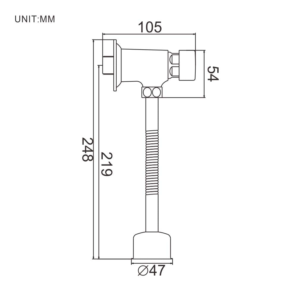 Ibergrif M21903 - Miscelatore Temporizzatore per Orinatoio, Cromo