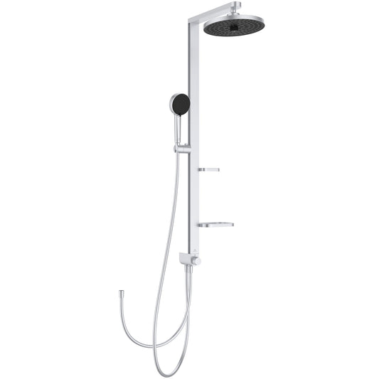 Ideal Standard - Alu+, Colonna doccia in alluminio con deviatore, Una via, Matt Silver