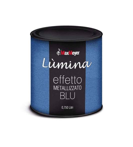 MAXMEYER - Lumina Finitura Metallizzata per Interni Effetto Blu 750 ML