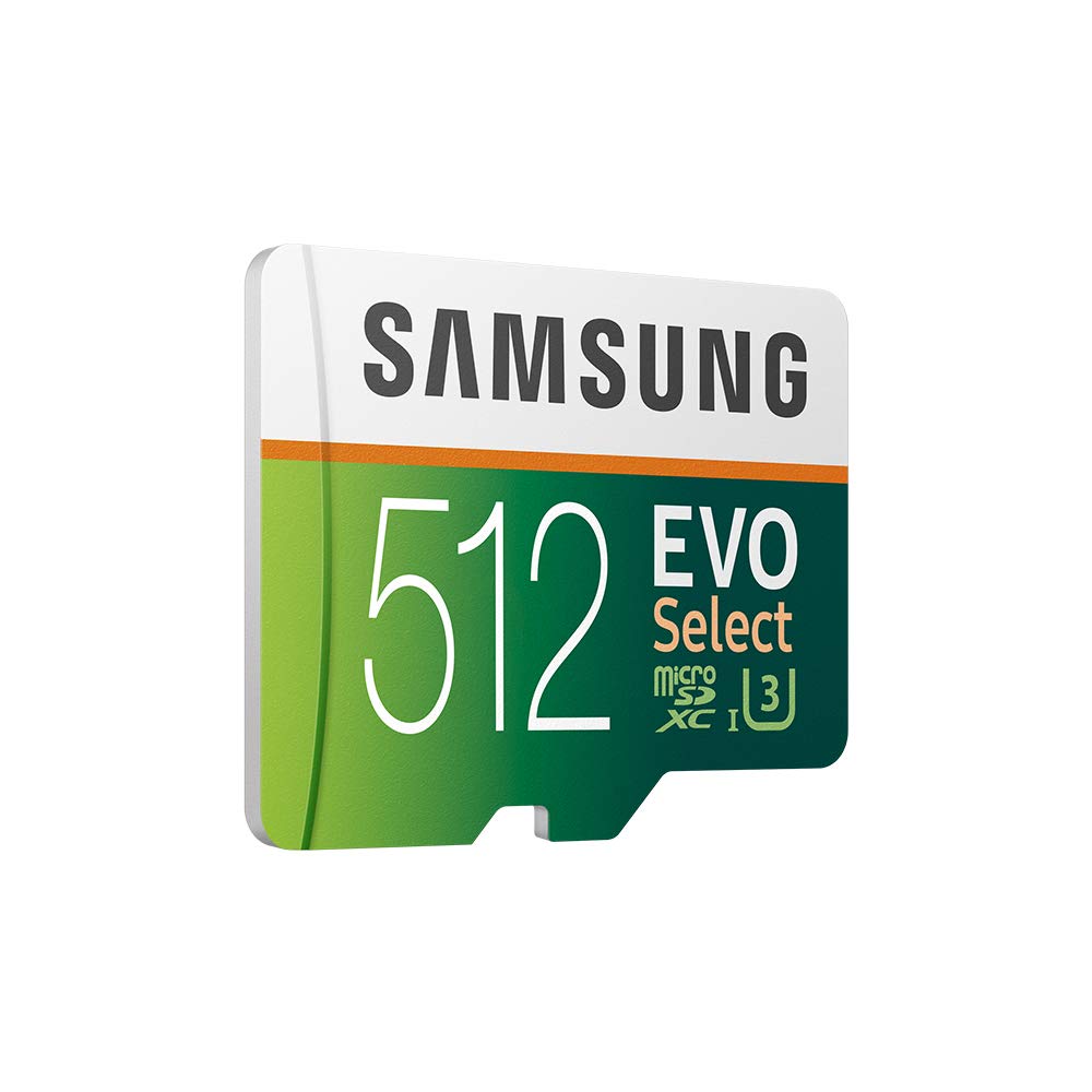 Samsung Memorie MB-ME512GA EVO Select Scheda MicroSD da 512 GB, UHS-I Fino a 100 MB/s, con Adattatore SD