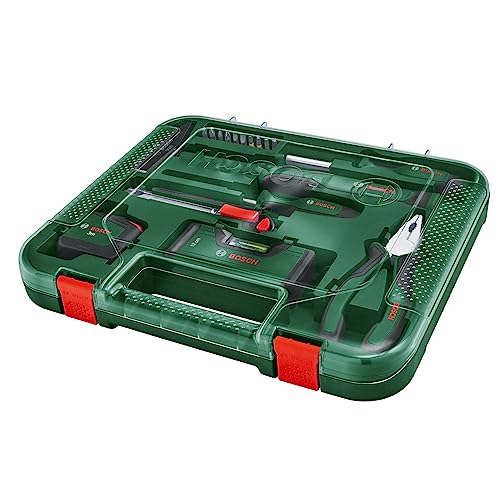 Bosch Home and Garden Set Universal di utensili manuali da 17 pezzi (versatile set di utensili per lavori di riparazione nel fai da te a casa)