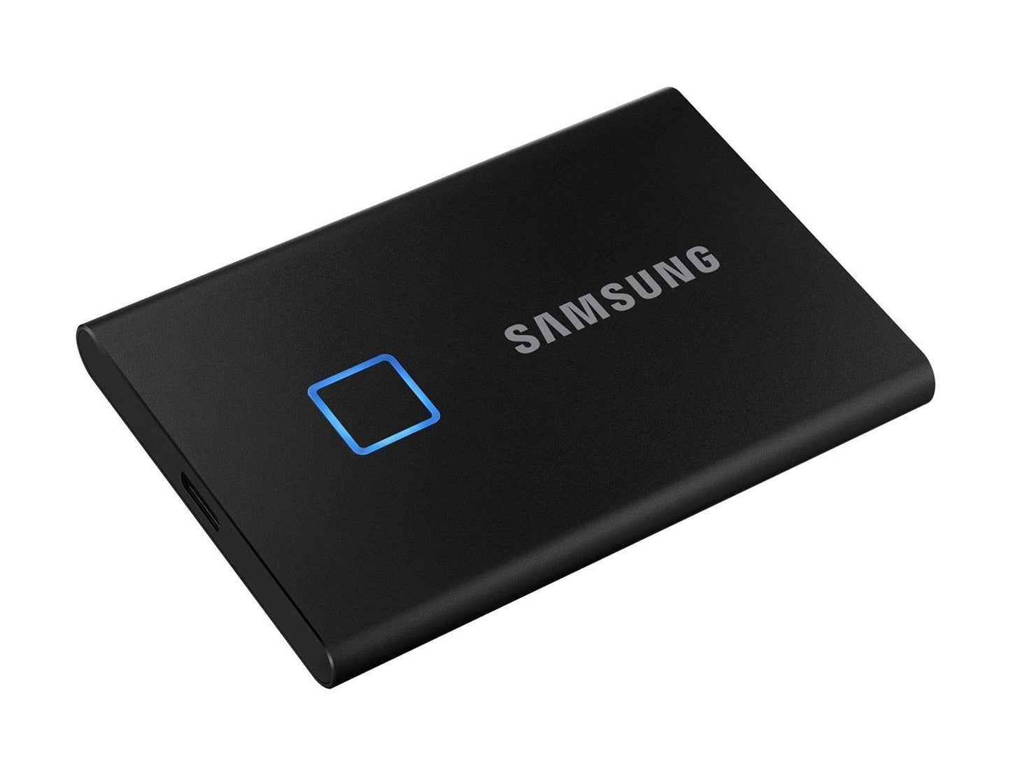 Samsung T7 Touch Portable SSD - 2 TB - USB 3.2 Gen.2 External SSD Metallic Black (MU-PC2T0K/WW)