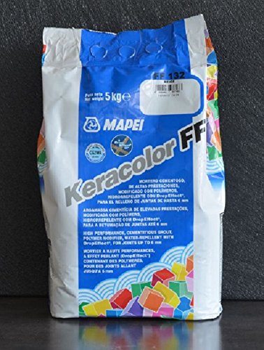 Mapei Keracolor 132 ff beige 2000 - confezione kg 5 Malta cementizia ad alte prestazioni stuccatura di fughe fino a 6 mm