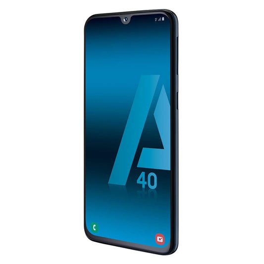 Samsung Galaxy A40 Smartphone, Display 5.9" Super AMOLED, 64 GB Espandibili, RAM 4 GB, Batteria 3100 mAh, 4G, Dual Sim, Android 9 Pie, [Versione Italiana], Nero