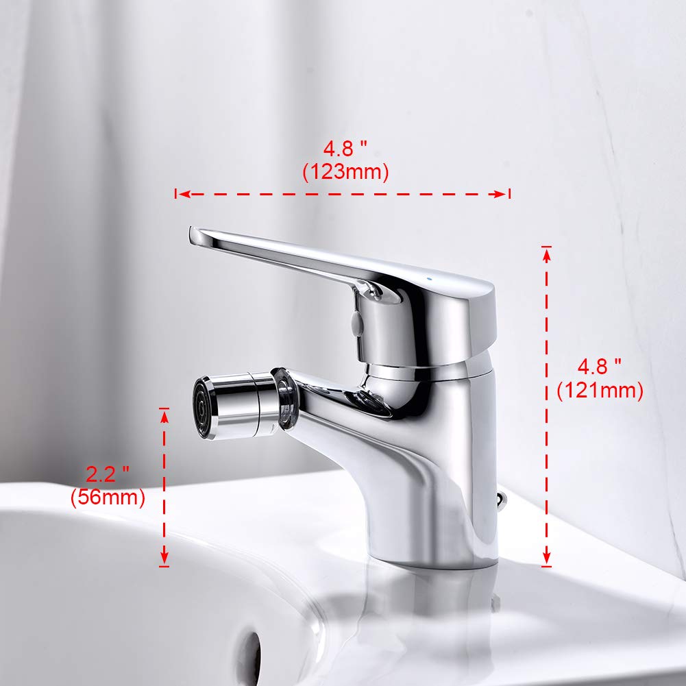 Ibergrif M15050-Roma Bidè per Lavabo Rubinetto per Bagno, Cromo & Star, Miscelatore Monocomando per Bagno, Rubinetto per Lavabo, Cromo, Argento