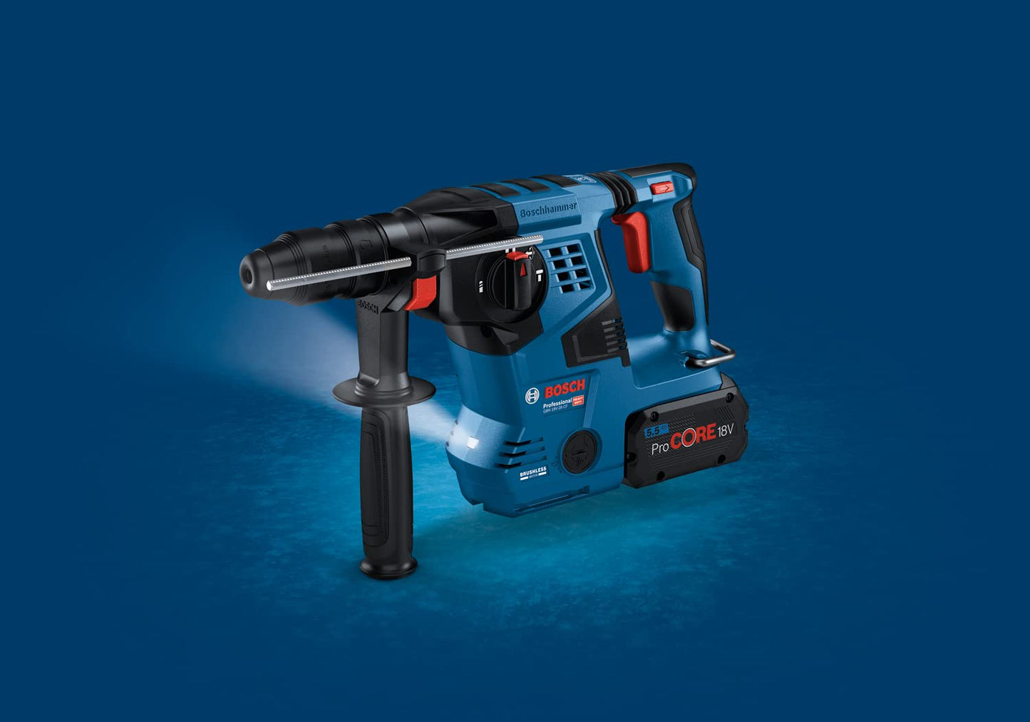 Bosch Professional 18V System Martello Perforatore a Batteria Gbh 18V-28 C (Con Sds Plus, Potenza del Colpo di 3,3 Joule, Vibration Control, Kickback Control, 3 Modalità di Lavoro)