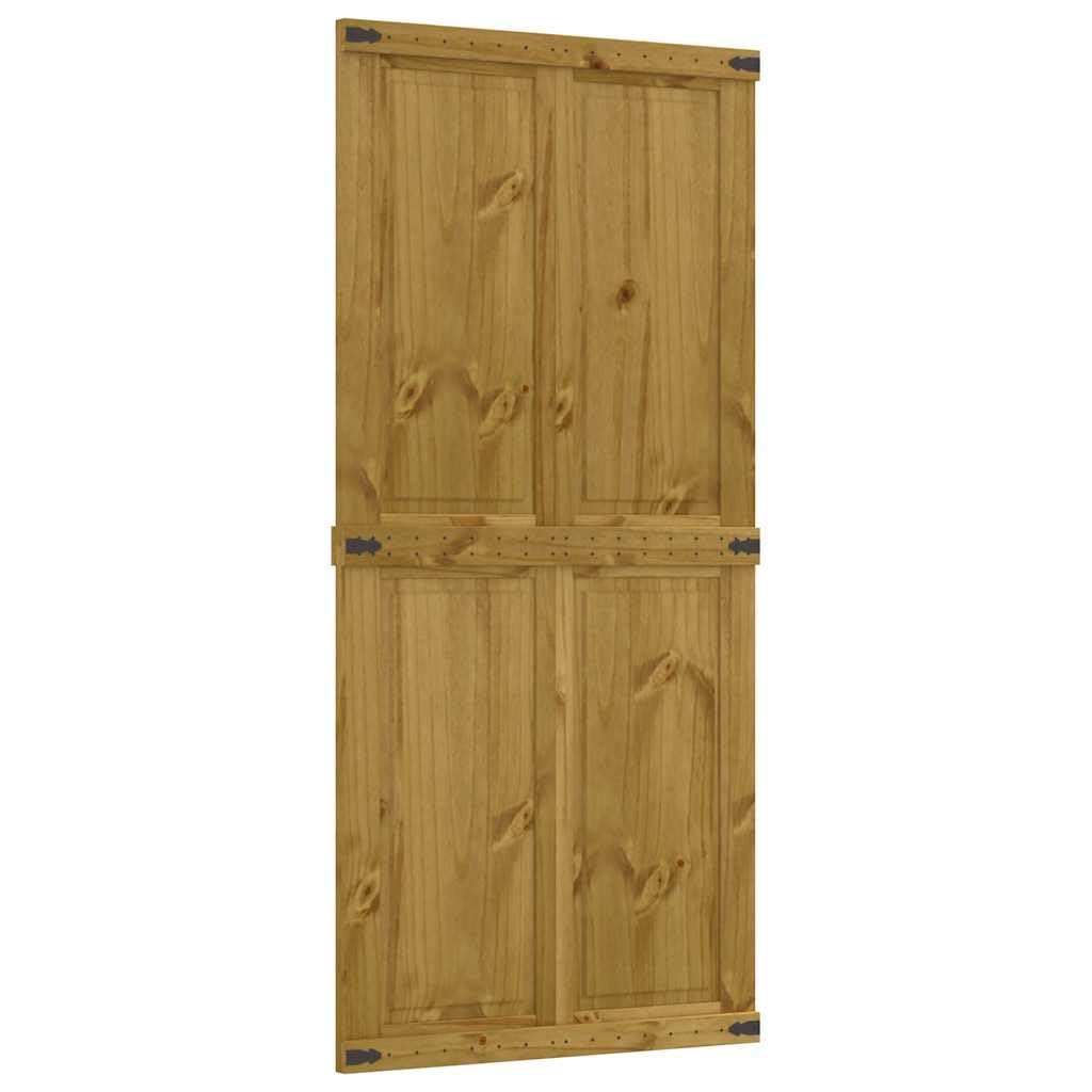 vidaXL Porta per Granaio CORONA 100x210 cm in Legno Massello di Pino