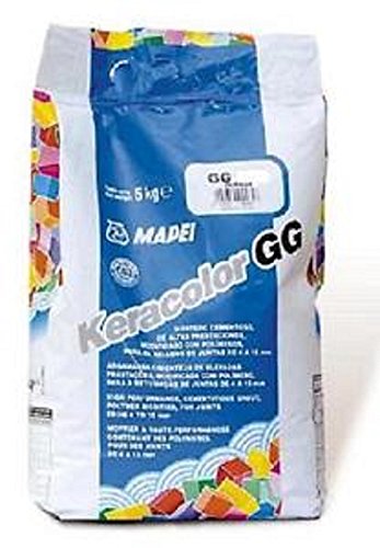 Keracolor Mapei 110 GG manhattan 2000 (Grigio Chiaro) Confezione Sacchi kg 5 Malta Cementizia Alte Prestazioni per Stuccatura Fughe da 4 a 15 mm