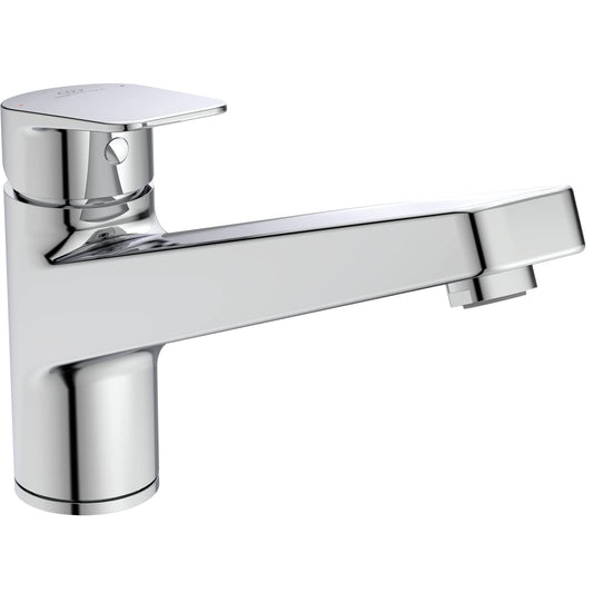 Ideal Standard - Ceraplan Miscelatore Monocomando da appoggio su lavello con bocca di erogazione bassa orientabile (h 134mm)