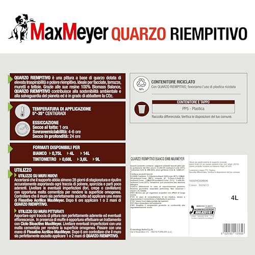 Maxmeyer Quarzo riempitivo Bianco BMB, 4 L