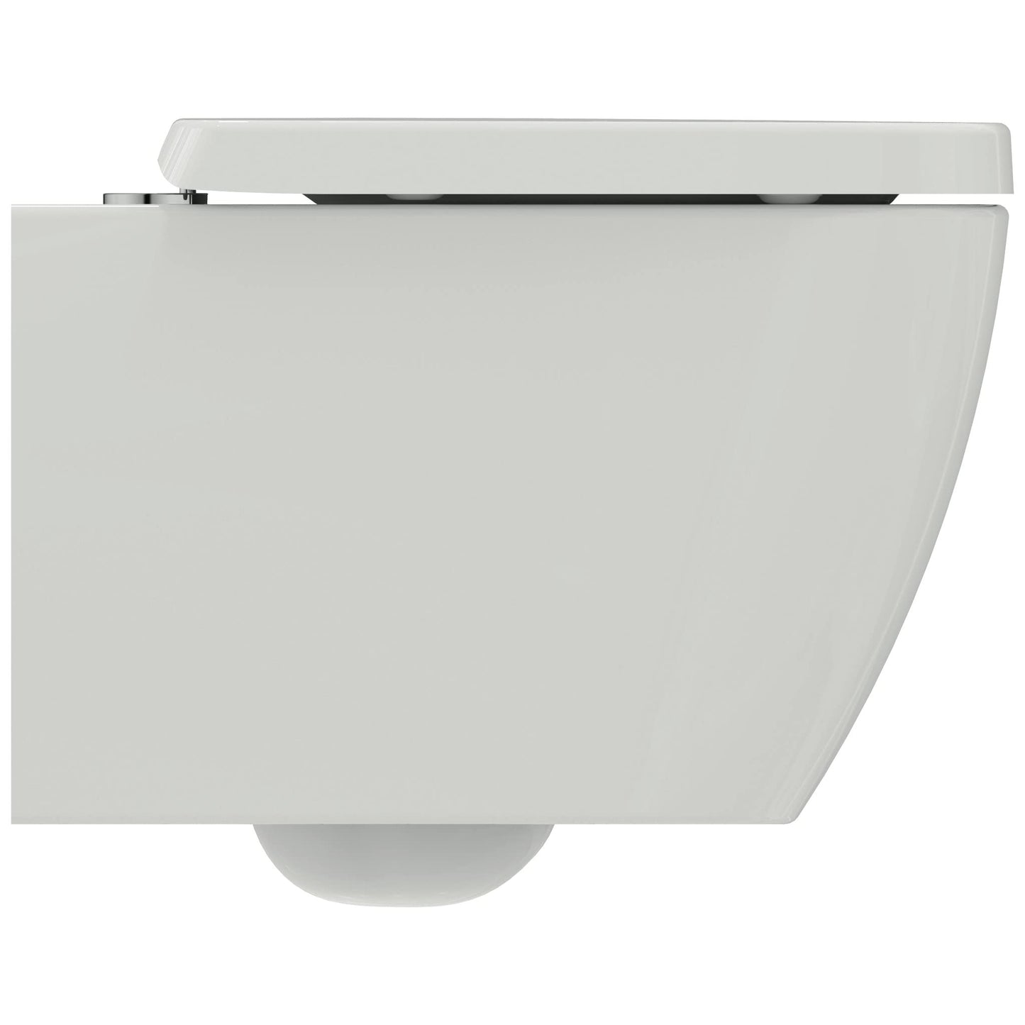 Ideal Standard - i.life S, WC sospeso RimLS+ senza brida completo di copriwater a chiusura rallentata, E-packaging dedicato al trasporto di ceramica,Bianco