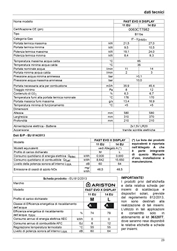 Ariston Scaldabagno a Gas Istantaneo Camera Aperta 14 Lt/Metano