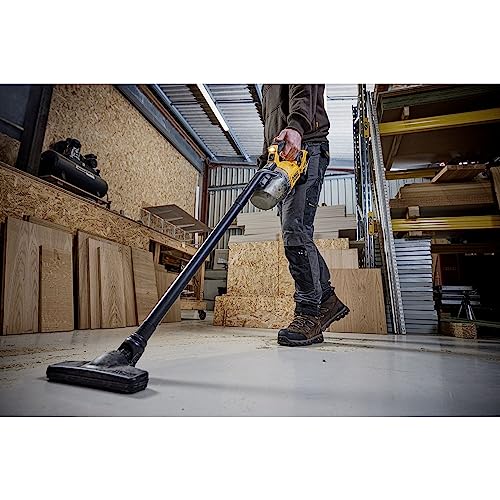 DeWalt DCV501LN-XJ - Aspiratore per solidi classe L XR 18V, Con prolunga per pavimenti e accessori, Include borsa per il trasporto, Senza caricatore/batteria