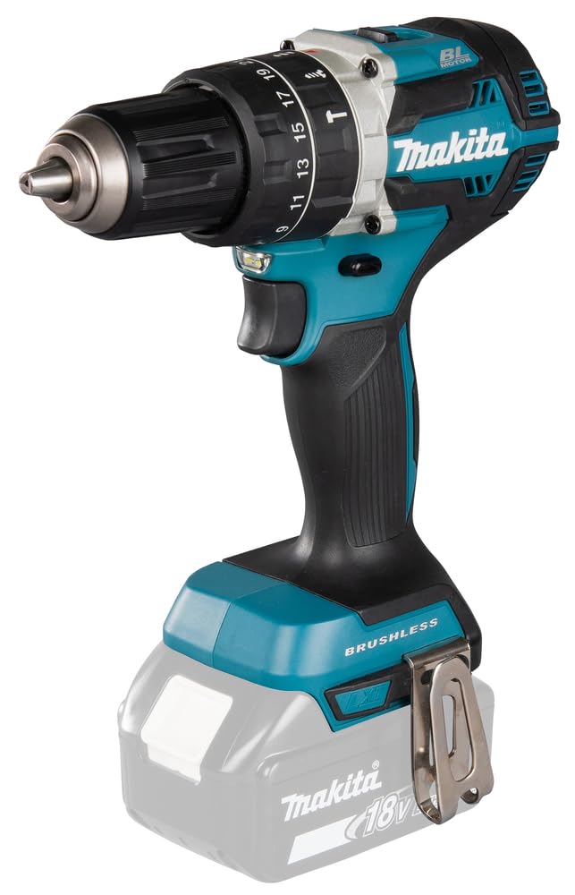 Makita DHP484Z Trapano senza fili con impugnatura a pistola, 18V, Nero/Blu