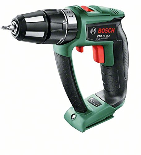 Bosch PSB 18 LI-2 Ergonomic Trapano Avvitatore-Battente con Batteria al Litio