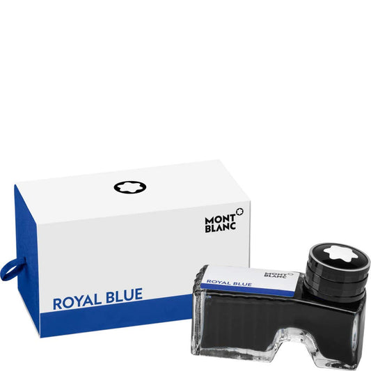 Montblanc 105192 - Flacone d'inchiostro Royal Blue (blu royal) – Ink di alta qualità in boccetta per penna stilografica, 60 ml