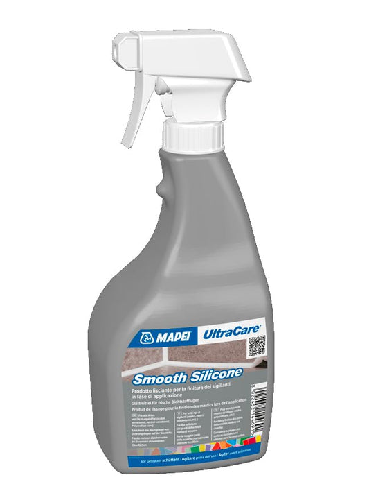 Mapei ULTRACARE Smooth Silicone | Lisciante per Finitura Sigillanti in Fase di Applicazione | Universale, per tutti siliconi e per ogni superficie | Dispenser Erogatore Spray 750 ml.