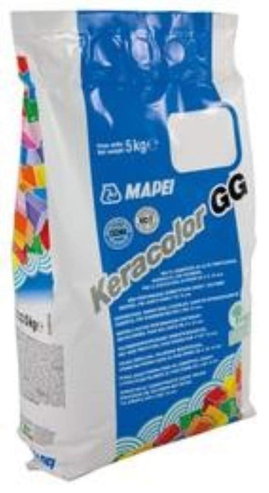 Mapei Keracolor gg 114 antracite - confezione da kg 5- Malta cementizia ad alte prestazioni stuccatura fughe da 4 a 15 mm