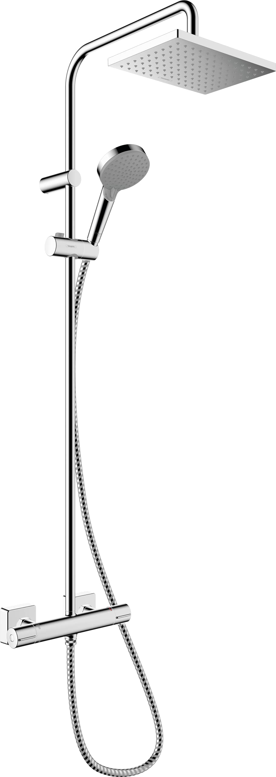 hansgrohe Vernis Shape Colonna doccia 230 1jet Green con termostatico, cromo, 26319000