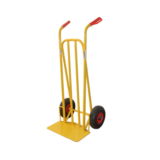 MAURER Ruote della spesa pneumatiche carrelli in acciaio fino a 200 kg cm 53x46x H105, Cranberry