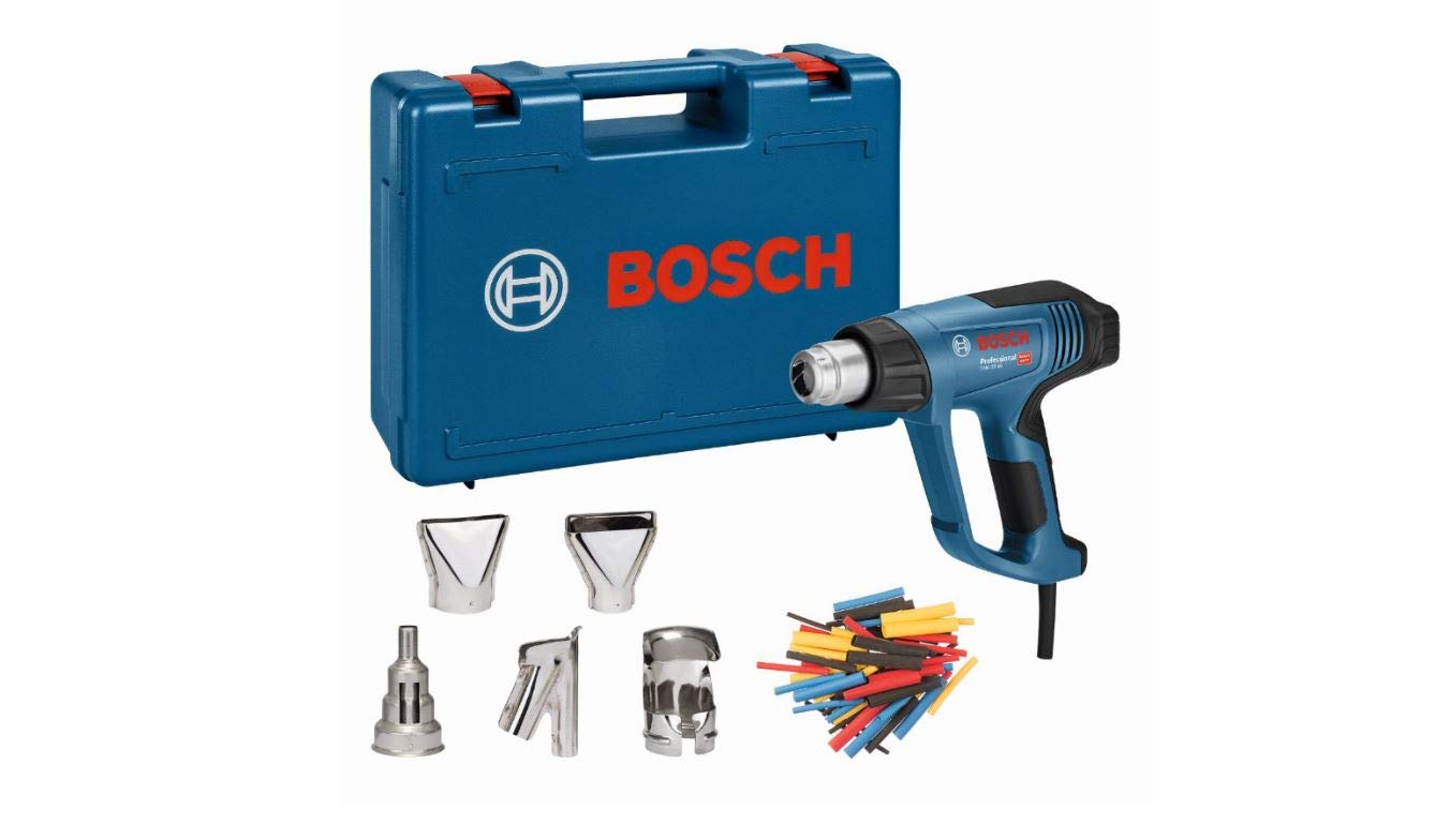 Bosch Professional Termosoffiatore Ghg 23-66 (Motore da 2300 Watt, Incl. Display, 2 Bocchette, Borsa da Trasporto)