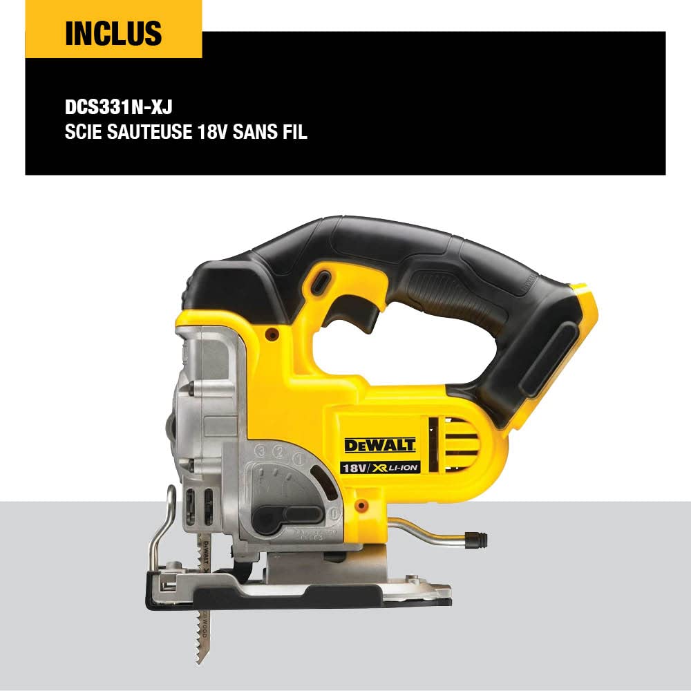 DeWalt, DᴇWALT DCS331N, XJ Seghetto Alternativo a Batteria, in Scatola di Cartone senza Batterie e Caricabatterie, 18V