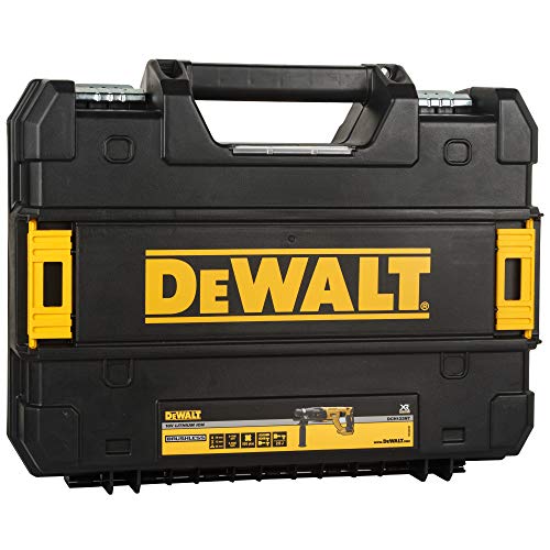 DeWalt Martello Elettropneumatico Brushless XR 18V SDS-Plus 2.6J senza caricabatteria/batteria con custodia TSTAK, Multicolore