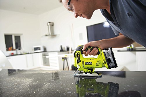 Ryobi R18JS-0 Seghetto Alternativo a Batteria 18V ONE+, Cambio Lama Senza Attrezzi, Movimento Regolabile in 4 Posizioni, Batteria Non Inclusa