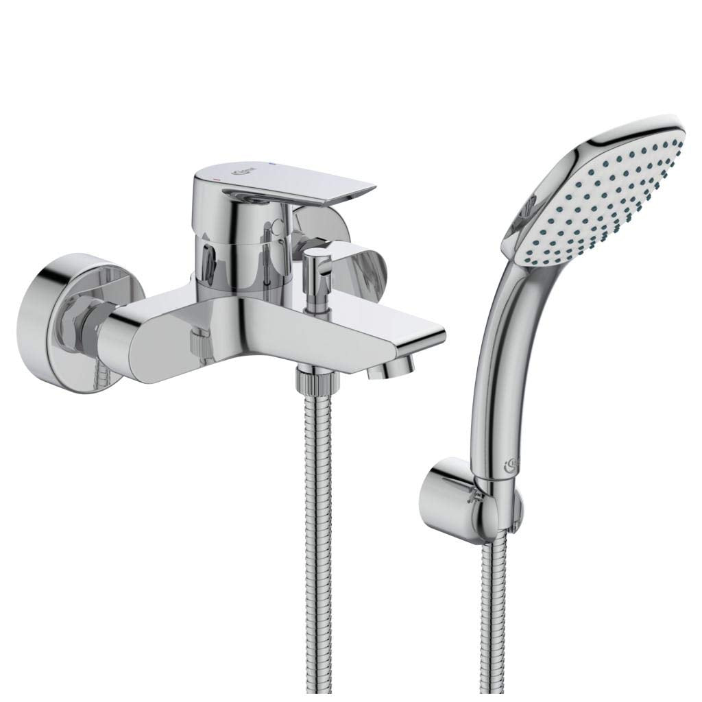 Ideal Standard A6547AA Ceramix Miscelatore monocomando per esterno vasca/doccia, con accessori, cromo