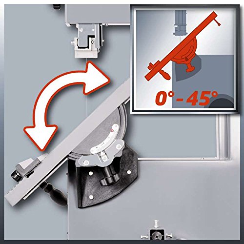 Einhell TC-SB 305 U Sega a nastro con banchetto (tensione 220-240 V, potenza 750 W velocità nastro 1400m/min,escursione 305 mm, taglio obliquo 0-45°, altezza taglio max 170 mm)