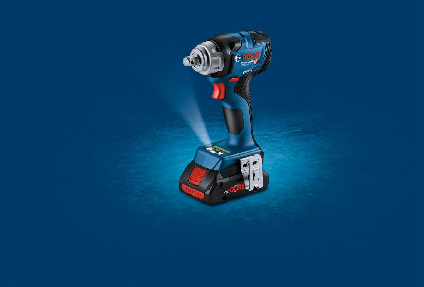 Bosch Professional 18V System Avvitatore massa battente batt. GDS 18V-330 HC (c. serr. 330 Nm e c. svit. 560 Nm, tre versatili impos. num. giri e coppia, incl. 1 mod. Bluetooth Low Energy, in L-BOXX)