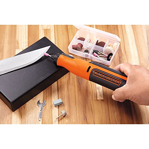 BLACK+DECKER, NUOVO MULTIFUNZIONE ROTATIVO 7,2V, 52 ACCESSORI + VALIGETTA. BCRT8IK-XJ