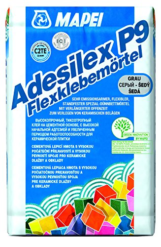 '"ADESILEX P9 flexklebe Malta flessibile sottile letto Malta colla per piastrelle, Grigio (1 Sacco 25 kg)