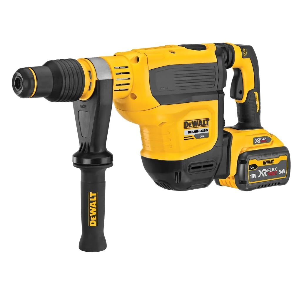 DEWALT DCH614X2-QW - Martillo Electroneumático sin escobillas XR FLEXVOLT 54V SDS-Max 6kg 45mm 10,5J,2 baterías y maletín