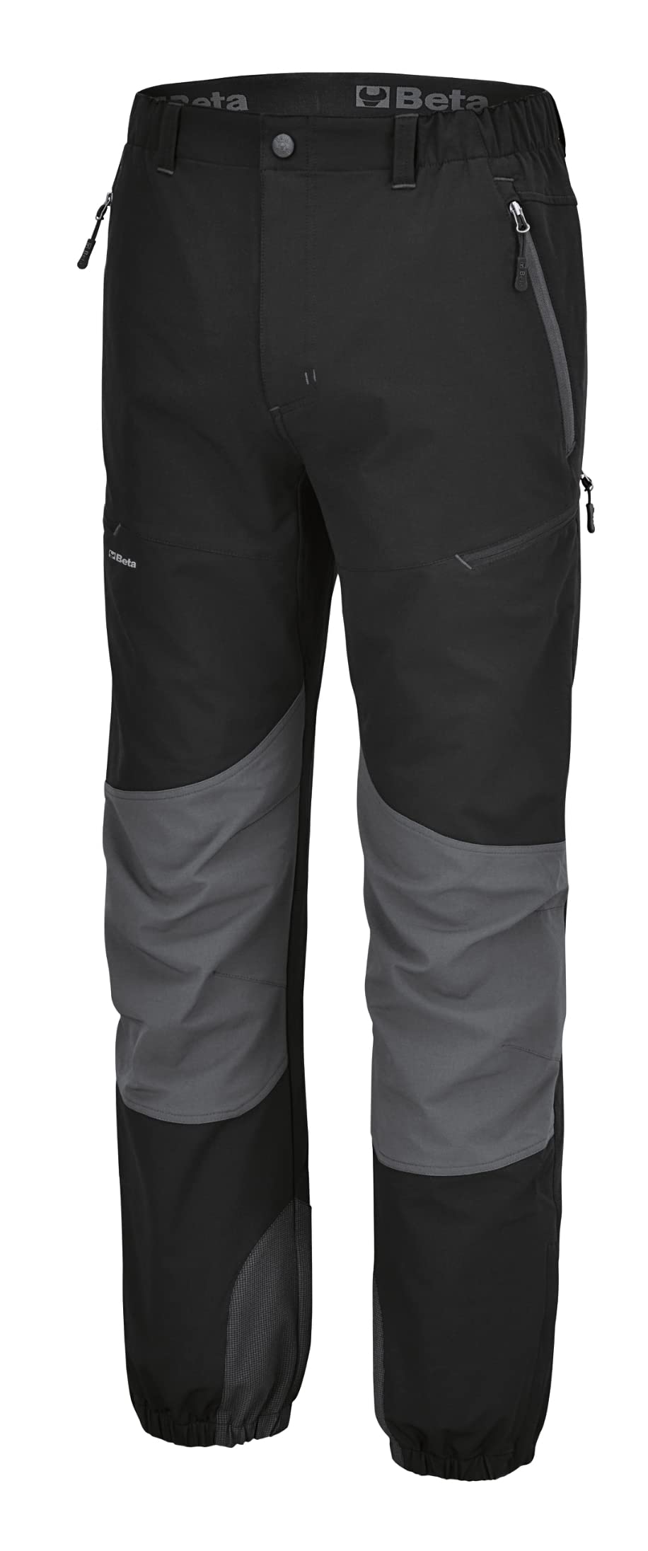 BETA 7817N Pantaloni da Lavoro Uomo e da Trekking Multitasche, Slim Fit, Vestibilità Ergonomica e Tessuto Bi-Estensibile per Aumentare il Confort, Lavaggio Senza Stiro, Tasche Multiuso, Nero