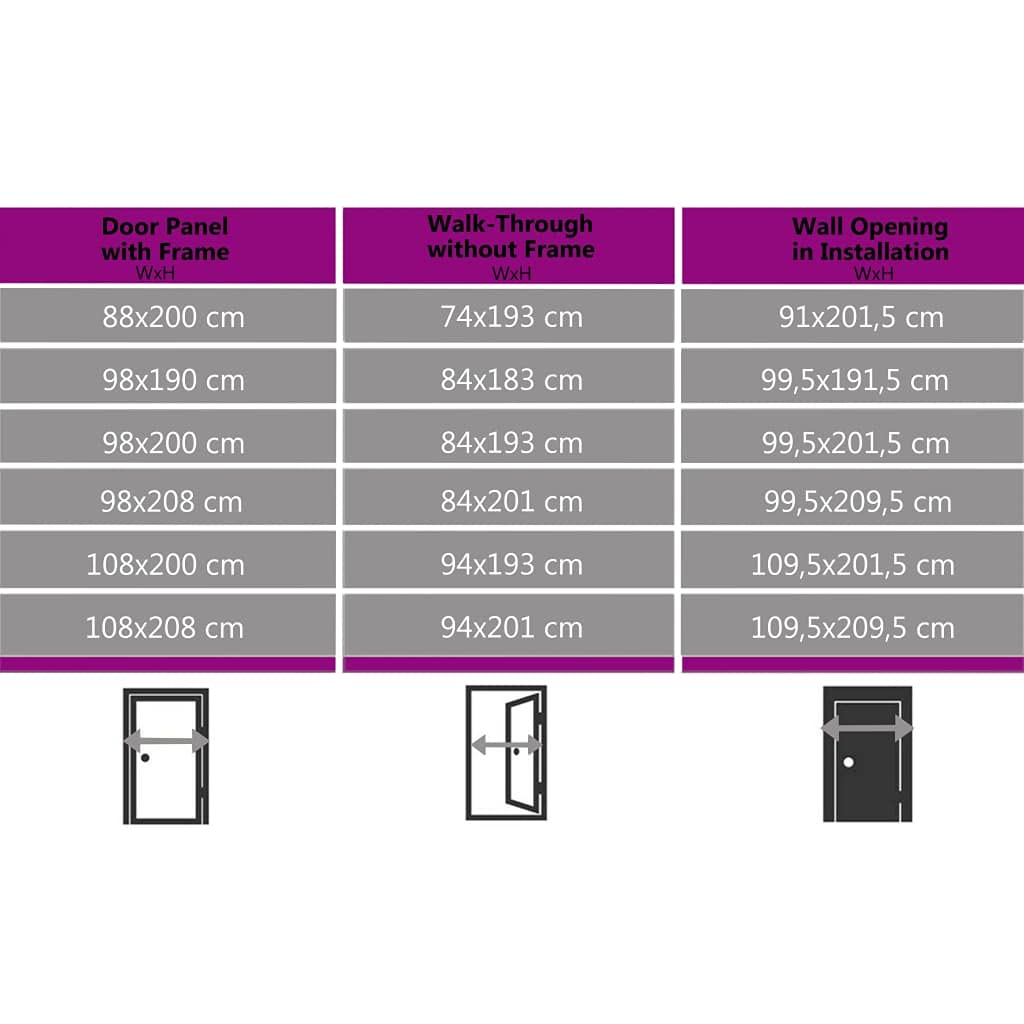 vidaXL Porta di Ingresso Bianca 98x208 cm