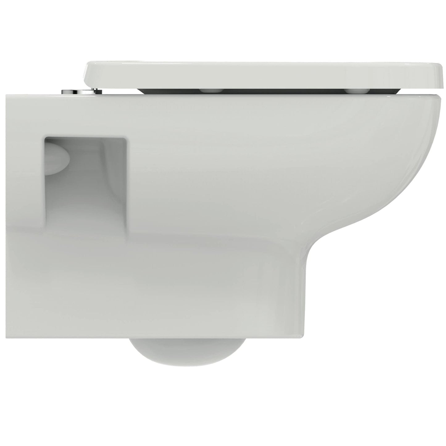 Ideal Standard - i.life A, WC sospeso RimLS+ senza brida, Water completo di copriwater a chiusura rallentata, E-packaging dedicato al trasporto di ceramica, Bianco