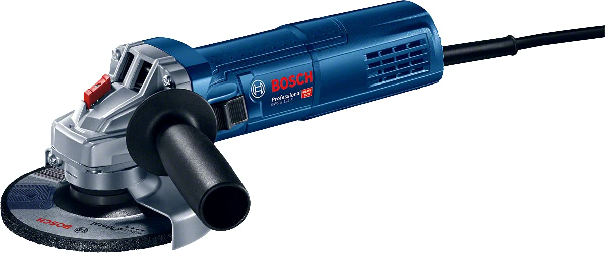 Bosch 0601396102 GWS 9-125 S - Smerigliatrice angolare professionale, 900 Watt, 125 mm, in scatola di cartone