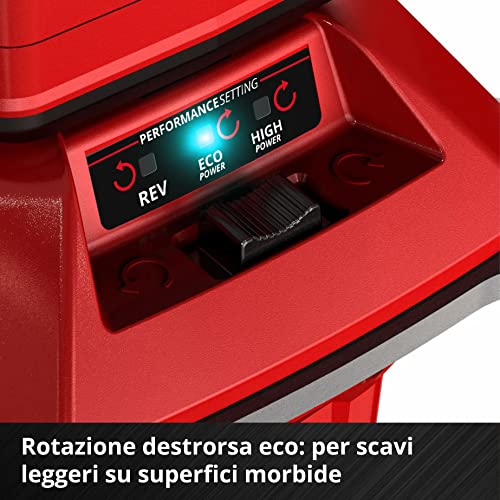 Einhell Trivella a batteria GP-EA 18/150 Li BL- Solo Power X-Change (ioni di litio, 18 V, motore senza spazzole, incl. punta per trivella Ø 150 mm, fornitura senza batteria e senza caricabatteria)